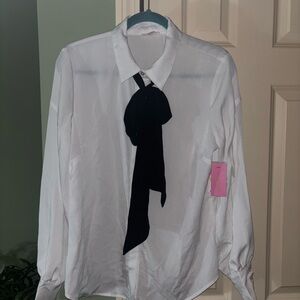 White and Black Men's Shirt